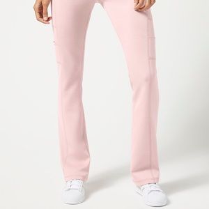 Womens Yoga Scrub Pants (Blush)